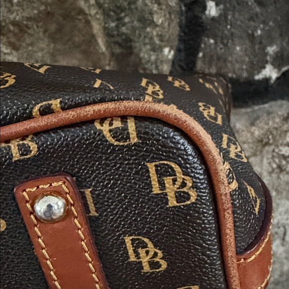 Dooney & Bourke Classic Dark Brown Monogram Tote - Picture 8 of 15